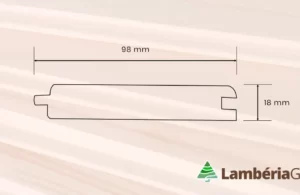 Normál faházépitőelem / lambéria / fózolt hajópadló 18 mm - LambériaGyár