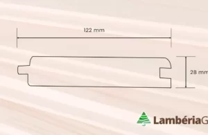 Normál faházépitőelem / lambéria / fózolt hajópadló 28 mm - LambériaGyár